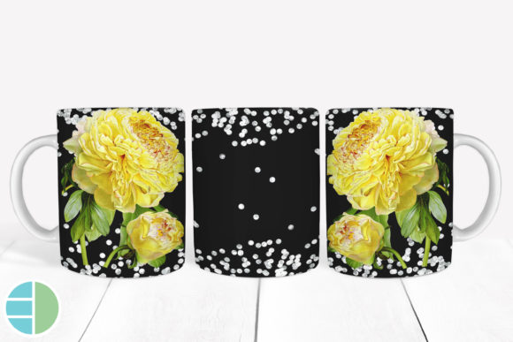 Download Yellow Flower Peony Mug Sublimation - Sublimation Collection