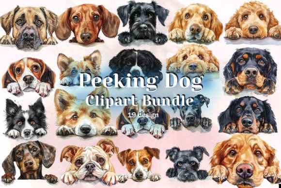 Download Peeking Dog Sublimation Clipart - Sublimation Collection