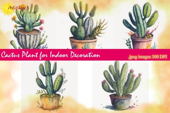 Download Indoor Decoration Watercolor Plants - Plant Collection