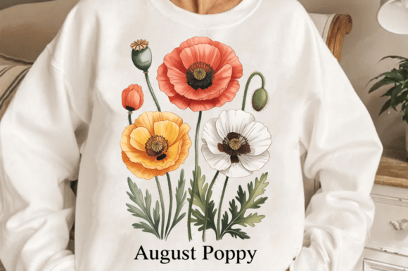 Download August Poppy Sublimation Design - Sublimation Collection
