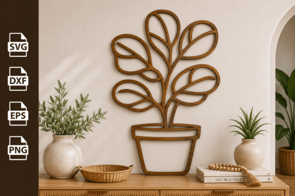 Download Potted Plant Tree Laser Cut Files Svg - Plant Collection