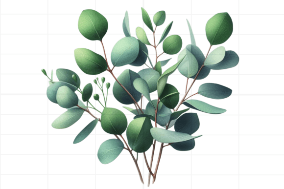 Download Eucalyptus Clipart. Watercolor Greenery - Premium Bundle