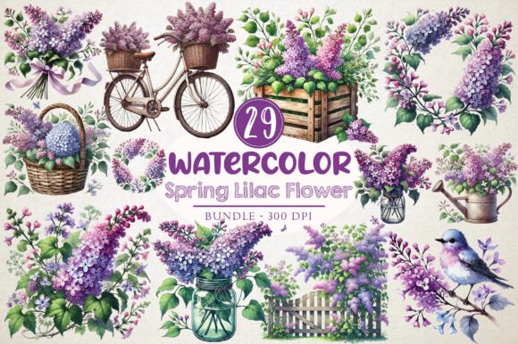 Download Spring Lilac Flower Sublimation Clipart - Sublimation Collection
