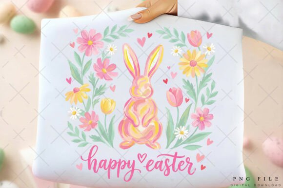 Download Floral Easter Bunny Sublimation PNG - Sublimation Collection