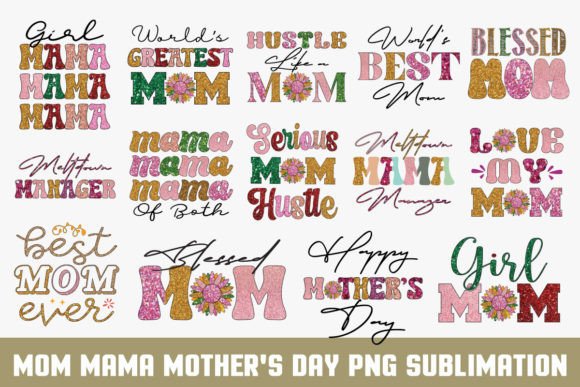 Download Mom Mama Mother's Day PNG Bundle - Premium Resources