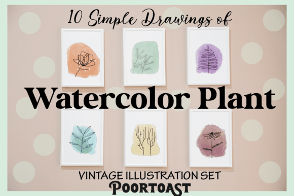 Download Watercolor Plants 10 Clipart - Plant Collection