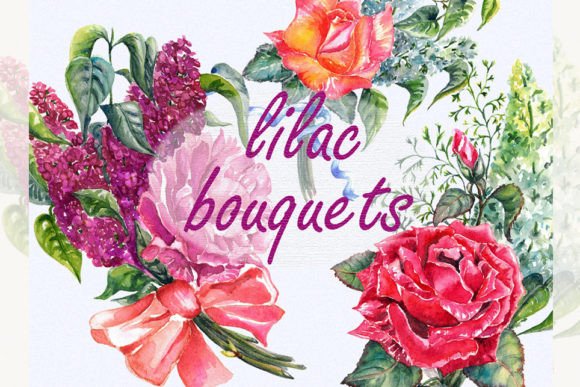 Download Floral Bouquet Clipart, Lilac Clipart - Lilac clipart Collection