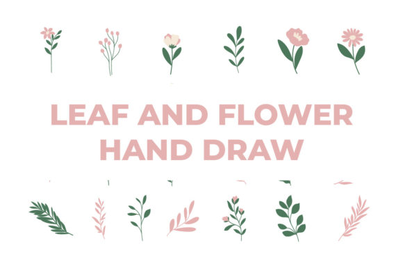Download Natural Pastel Flower Plant Set - Plant Collection