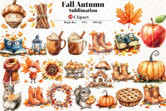 Download Fall Autumn Sublimation Clipart - Sublimation Collection