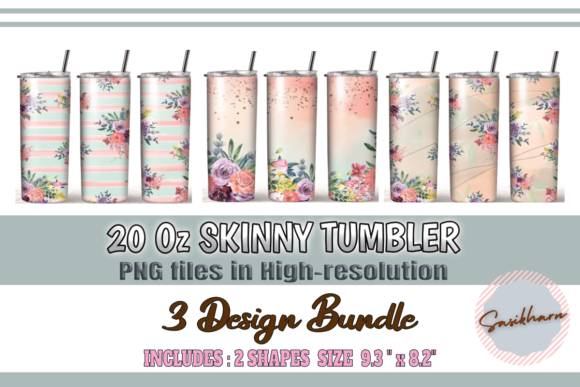 Download Watercolor Flowers Bundle Design Tumbler - Watercolor flowers bundle Collection