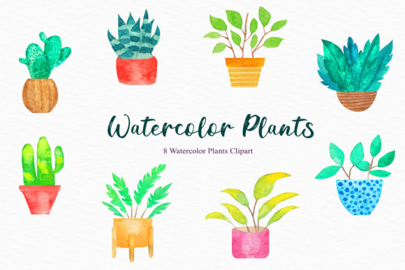 Download Watercolor Plants Clipart - Plant Collection