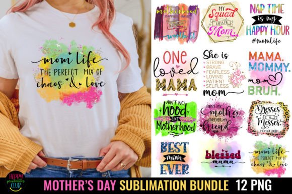 Download Mother's Day Sublimation Bundle I Mom - Sublimation Collection