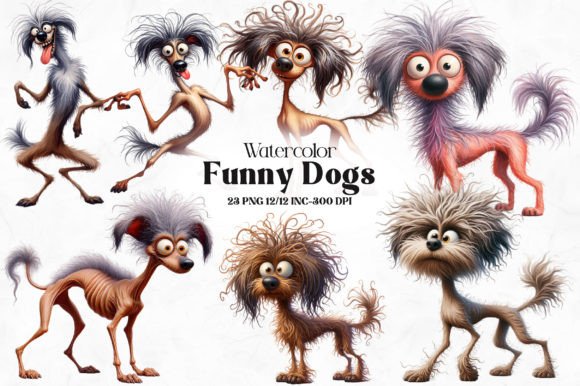 Download Watercolor Funny Dog Sublimation Clipart - Sublimation Collection