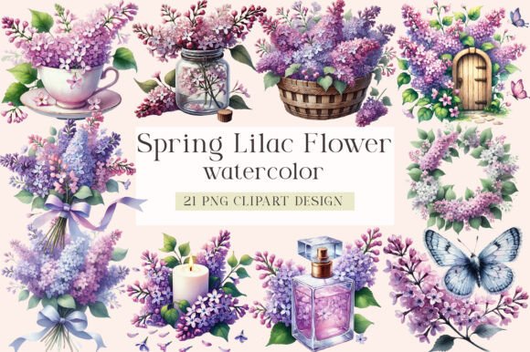Download Spring Lilac Flower Sublimation Clipart - Sublimation Collection