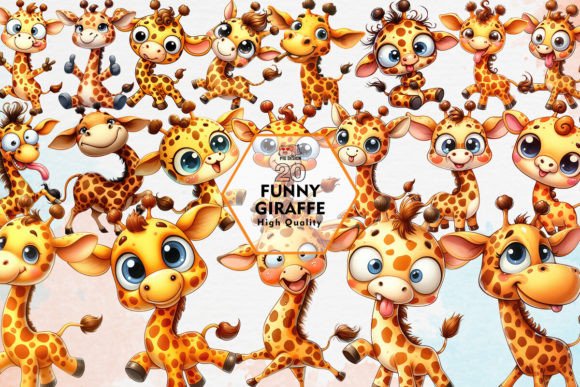 Download Funny Giraffe Sublimation Clipart PNG - Sublimation Collection