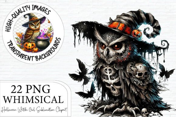 Download Halloween Witch Owl Sublimation Clipart - Sublimation Collection