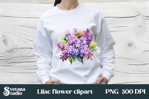 Download Flower Lilac Clipart Design Sublimation - Sublimation Collection