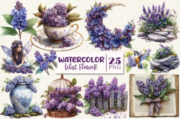 Download Spring Lilac Flower Sublimation Clipart - Sublimation Collection