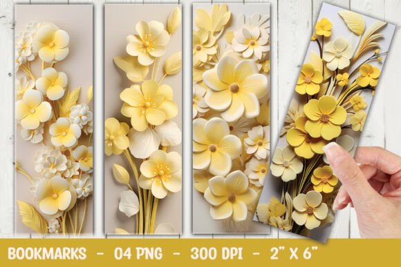 Download Yellow Flower Bookmark Sublimation PNG - Sublimation Collection