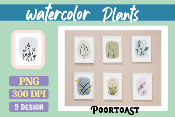 Download Watercolor Plants Set Clipart - Plant Collection