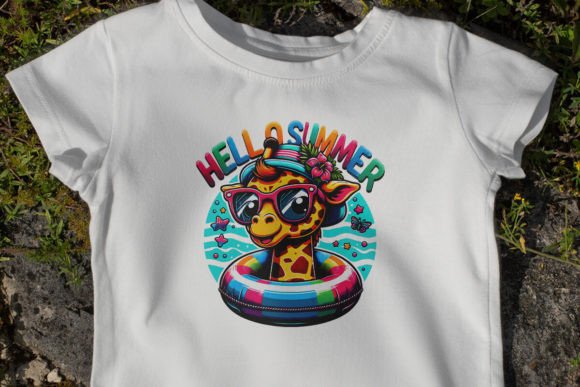 Download Hello Summer Giraffe Sublimation Design - Sublimation Collection