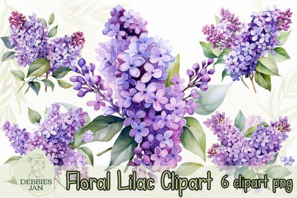 Download Watercolor Floral Lilac Clipart - Lilac clipart Collection