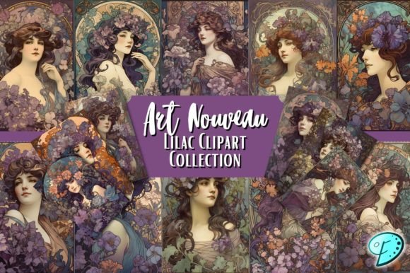Download Art Nouveau Lilac Clipart Collection - Lilac clipart Collection