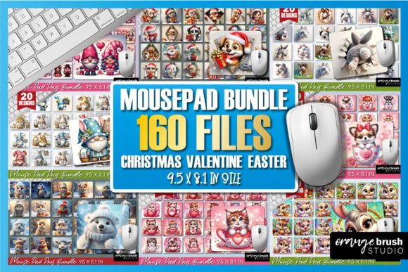 Download Mouse Pad Bundle 160 Sublimation Designs - Sublimation Collection