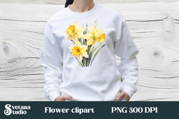 Download Daffodils Flower Sublimation Design PNG - Sublimation Collection