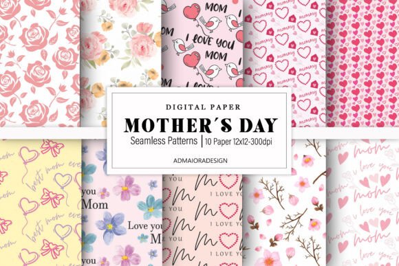 Download Mothers Day Sublimation Digital Paper - Sublimation Collection